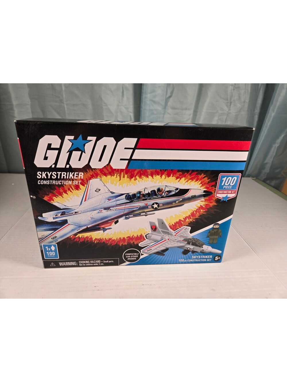 G.I. Joe Skystriker 100 Pc Construction Set Hasbro Forever Clever New in Box